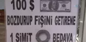Simitçiden Dolara Karşı Kampanya...100 Dolar Bozdurana Simit Bedava