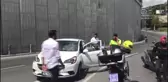 Beşiktaş'ta Otomobille Motosiklet Çarpıştı: 1 Yaralı
