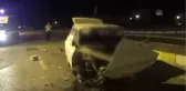 Refüje Çarpan Otomobilin Sürücüsü Öldü