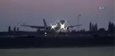 Koca Seyit Havalimanı En Büyük Misafirini Ağırladı Airbus A330 Su Köprüsü ile Karşılandı