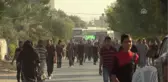 Filistinller Beyt Hanun Sınır Kapısı Önünde Gösteri Düzenledi