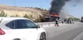 Manisa'da Seyir Halindeki Tır Alev Alev Yandı