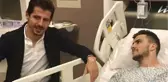 Emre Belözoğlu, Sakatlanan Fenerbahçeli Oğuz Kağan Güçtekin'i Ziyaret Etti