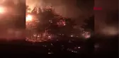 Mersin Anamur'da Korkutan Yangın