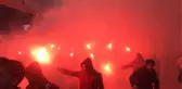 Galatasaray Taraftarından Meşaleli Şov
