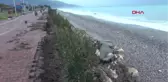 Antalya Demre'de Dev Dalgalar Sahildeki İstinat Duvarını Yıktı