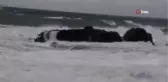 Rumeli Feneri'nde Dev Dalgalar Etkili Oluyor.