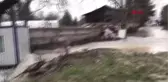Bolu Su Borusu Bomba Gibi Patladı, Yol Çöktü, Evi Su Bastı