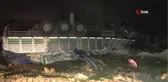 Takla Atan Tır Mezarlığa Girdi, Sürücü Yaralı Kurtuldu
