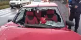 Samsun'da Otomobil Kırmızı Işıkta Bekleyen Araca Çarptı: 8 Yaralı