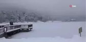 Doğa Harikası Gölcük Gölü Buz Tuttu