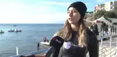 Açık Su Yüzme Yarışlarında Soğuk Suda Yüzdüler