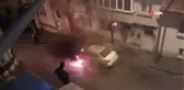 Park Halindeki Araç Alev Alev Yandı