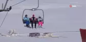 Sarıkamış Cıbıltepe Kayak Merkezi'nde Haftasonu Yoğunluğu