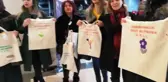 Kırıkkale Lise Öğrencileri Bez Çanta Yapıp Vatandaşlara Dağıttı