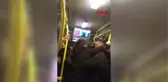 Metrobüs Durağında Taraftar Kavgası