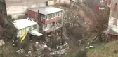 Dere Kenarındaki Ev Göçük Riski Nedeniyle Boşaltıldı