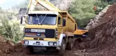 Heyelandan Kapanan Yolları Açma Çalışmaları Havadan Görüntülendi