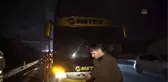 Tem'de Seyir Halindeki Yolcu Otobüsü Yandı