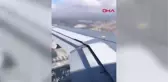 Dha Dış - Yolcu Uçağının Sert Rüzgarla Mücadelesi Kamerada