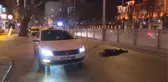 Başkentte Yol Ortasına Yatan Kişi Zor Anlar Yaşattı