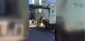 İş Makinesi Devrildi: 1 Yaralı
