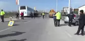 Tur Otobüsü ile Otomobil Çarpıştı: 2 Yaralı