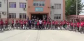 Öğrenciler Kazalara Dikkati Çekmek İçin Pedal Çevirdi