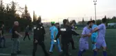 Sahada Yumruk ve Tekmeler Havada Uçuştu