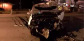 Hurdaya Dönen Otomobilden Yara Almadan Kurtuldu