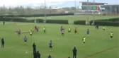 Asamoah, Gollerine Antrenmanda da Devam Etti