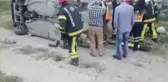 Denizli'de Otomobil Devrildi: 3 Yaralı