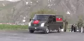 Şehit asker için tören
