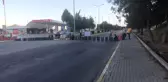 Pamukkale yolunu trafiğe kapattılar