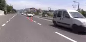 Karadeniz sahil yolunda bayram trafiği drone ile denetlendi