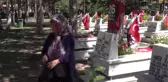 Eskişehir'de, bayram arifesinde şehitlik ziyareti