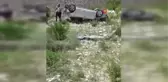Bayram ziyareti yolunda feci kaza kamerada: 6 yaralı