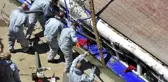 Tuna Nehri'nde batan teknenin enkazı çıkarıldı