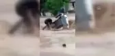 Denizli'de taşan derenin suları otomobili yuttu