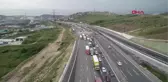 KOCAELİ TEM'DE ZİNCİRLEME KAZA, OTOYOLU TRAFİĞE KAPATTI-2