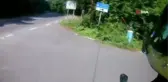 Sarıyer'de motosikletli gencin kazası kamerada
