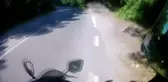 Sarıyer'de motosikletli gencin kazası kamerada