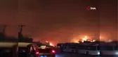 Dikili ilçesindeki yangının ardından bir yangında Menderes'te