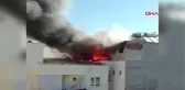 AYDIN Öğrenci yurdu çatısında çıkan yangın korkuttu