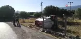 İzmir'de vidanjör devrildi: 1 yaralı