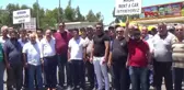 ANTALYA Serik'te taksicilerin eylemi sürdü