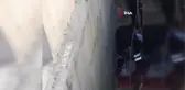 İnşaat boşluğuna düşen yaşlı adam böyle kurtarıldı