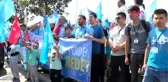 ÇİN BAŞKONSOLOSLUĞU ÖNÜNDE PROTESTO