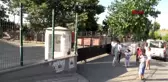 OKUL BAHÇESİNDE MAHSUR KALDI