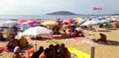 BALIKESİR Avşa Adası'nda tatilciler kendini denize attı